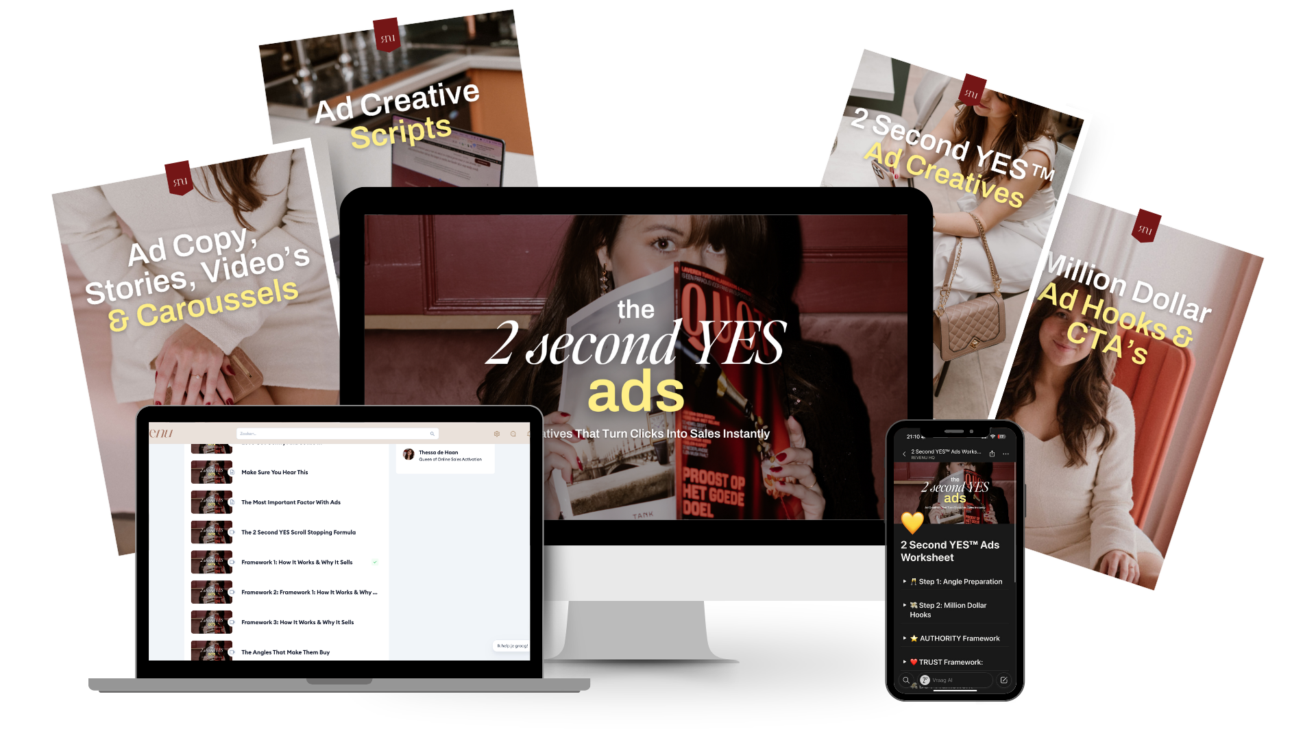 The 2 Second YES Ads course mockup